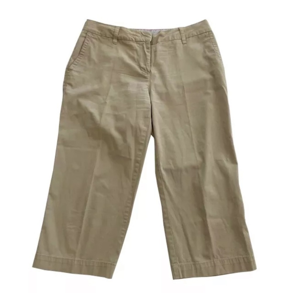 IZOD Saltwater Chinos Tan Khaki Crop‎ Pants